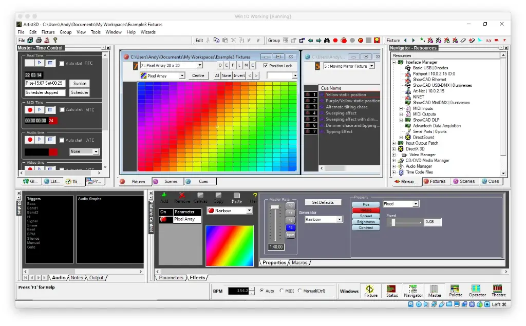 Showcad Artist 512 Channel Control System Software