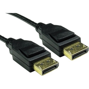 Locking Displayport to Displayport 1.4 Cable 3M - Ultra High Speed 8K Black