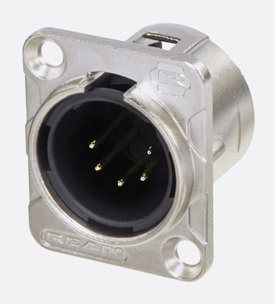 REAN RC5MDL XLR Male 5Pin Panel Connector