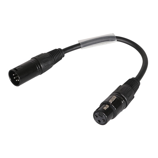 LEDJ DMX Adaptor XLR 5 Pin Male to 3 Pin Female