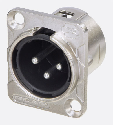 Rean RC3MDL XLR 3Pin Male Panel Connector